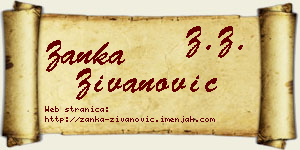 Žanka Živanović vizit kartica